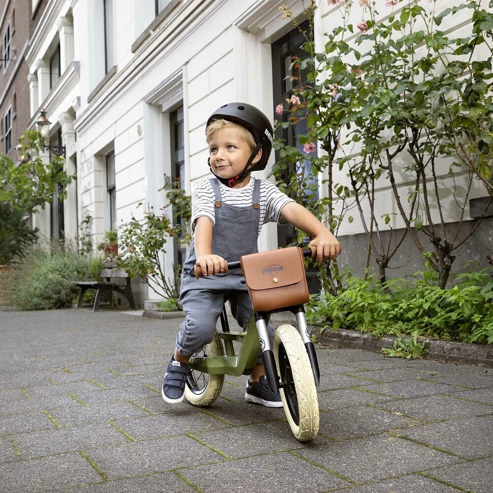 Berg Biky Retro Bicicleta sin Pedales 2 años, Juguetes Infantiles, Ligera, Sillín de Altura Ajustable, hasta 25kg, Verde