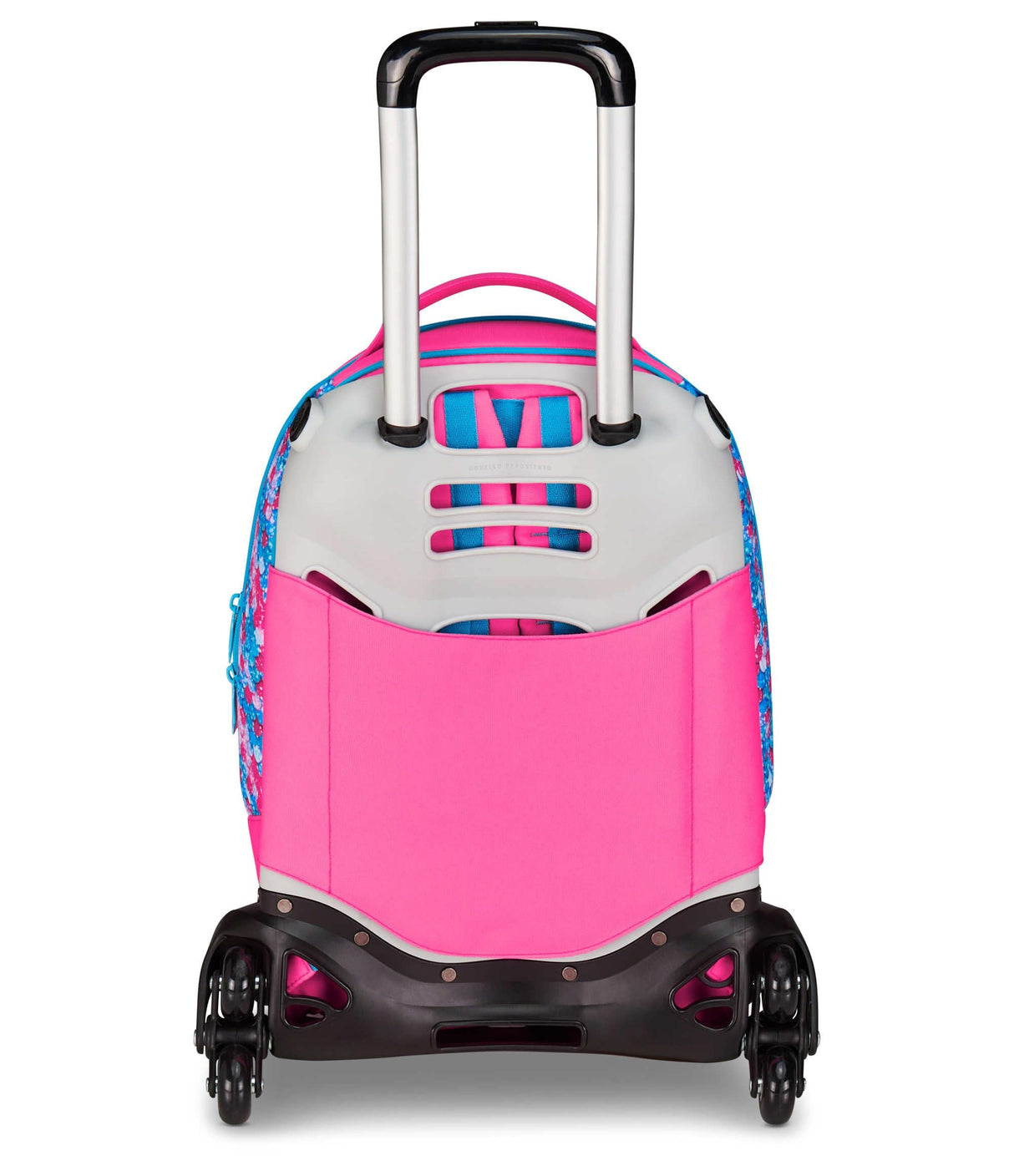 Seven Mermaid Magic - Carro escolar Jack de 3 ruedas, fucsia, mochila con carro desmontable de 33 litros, para escuela primaria y secundaria, niña, fucsia, Talla única, Casual