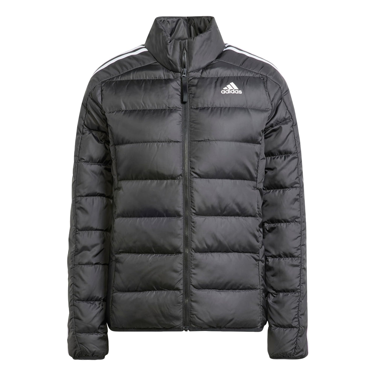 adidas Mujer Essentials 3-Stripes Light Down Jacket, Black, XS