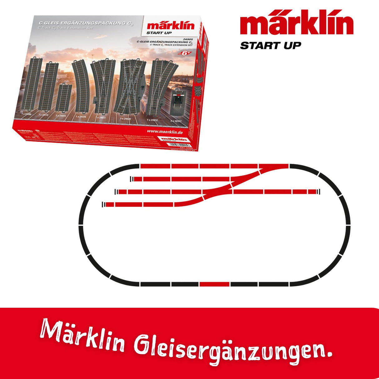 Märklin 24905 - Ampliación de la canción Set C5 C