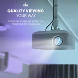 KODAK Proyector Multimedia FLIK X10 Full HD, Mini Sistema de Cine en casa Compacto y portátil con Control Remoto, proyección de Video nativa de 1080p y Cable HDMI