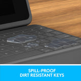 Logitech - Funda Folio Resistente iPad 10,2 Grafito