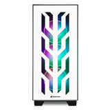 Sharkoon Elite Shark CA300T - Caja de Ordenador, PC Gaming, Torre E-ATX, Blanco
