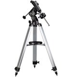 Bresser Montaje telescópico EQ3 con Capacidad de Carga de hasta 5 kg, Prisma Universal de Nivel GP y trípode de Aluminio Ajustable en Altura, Color Plateado
