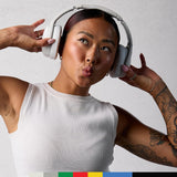 Skullcandy Crusher EVO Cascos Over-Ear Inalámbricos con Sensory Bass, 40 h de Autonomía, Micrófono, Compatibles con iPhone Android y Dispositivos Bluetooth, Bone