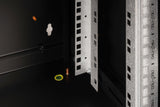 DIGITUS Armario de Red, Rack de 19 Pulgadas, 7U, Montaje en la Pared, Profundidad 450 mm, Capacidad de Carga 100 kg, Serie Unique, Negro