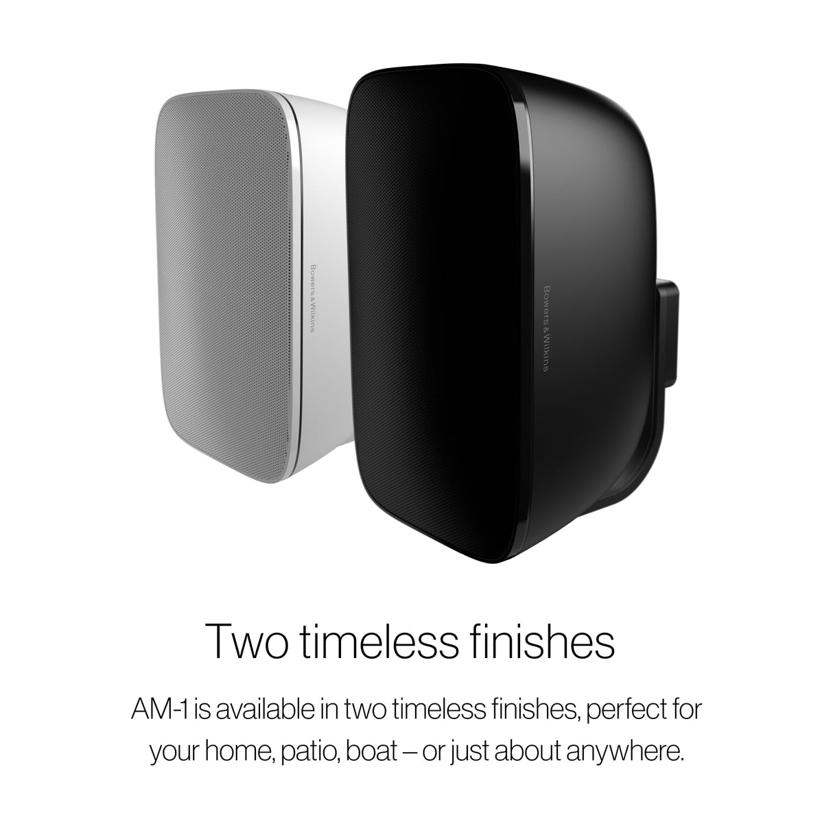Bowers & Wilkins Altavoz Am-1 Blanco (2 vías, 1.0 Canales, cableado, 46-50000Hz, 8 ohmios, Blanco)