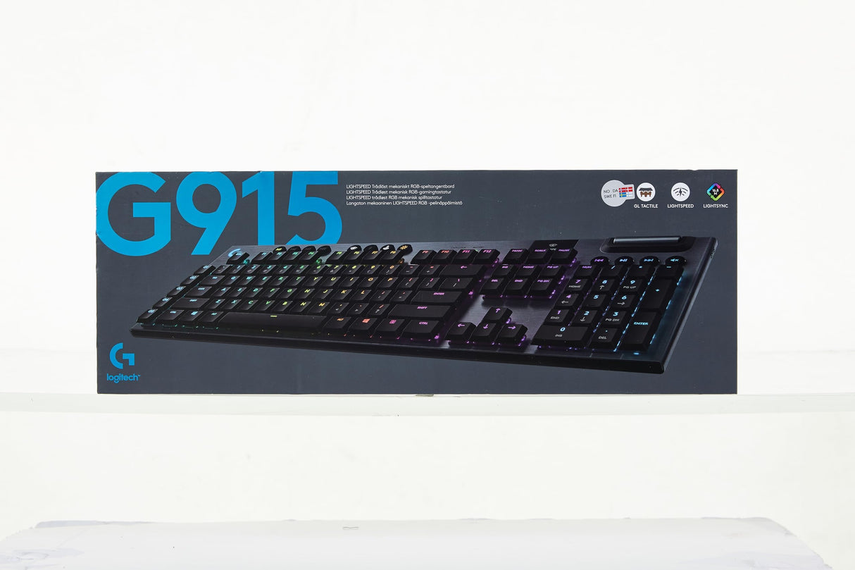 Teclados Marca LOGITECH Modelo Logitech G915 Lightspeed Wireless RGB Mechanical Gaming Keyboard - GL Tactile - Teclado - con retroiluminación