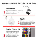Datacolor Spyder Celebration Kit: Spyder 2024, Cube y Checkr 24 - Kit de Herramientas de Color para fotografía - De Captura a visualización - Gestión Completa del Color para fotografía