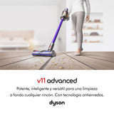 Dyson V11 Advanced Aspiradora Vertical sin Cable (níquel/Morado)