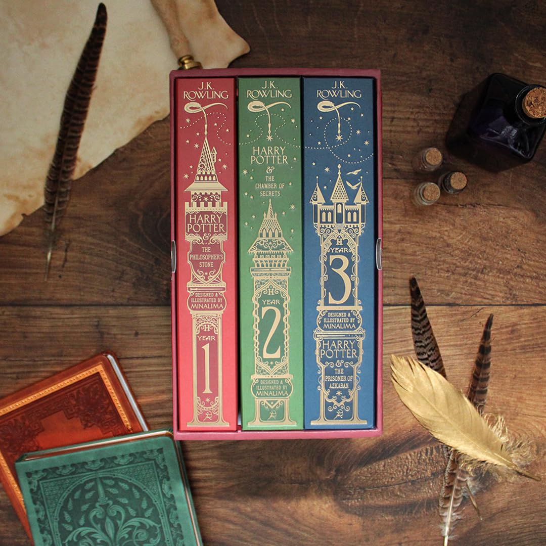 Harry Potter 1-3 Box Set: MinaLima Edition (Harry Potter (english), 1)