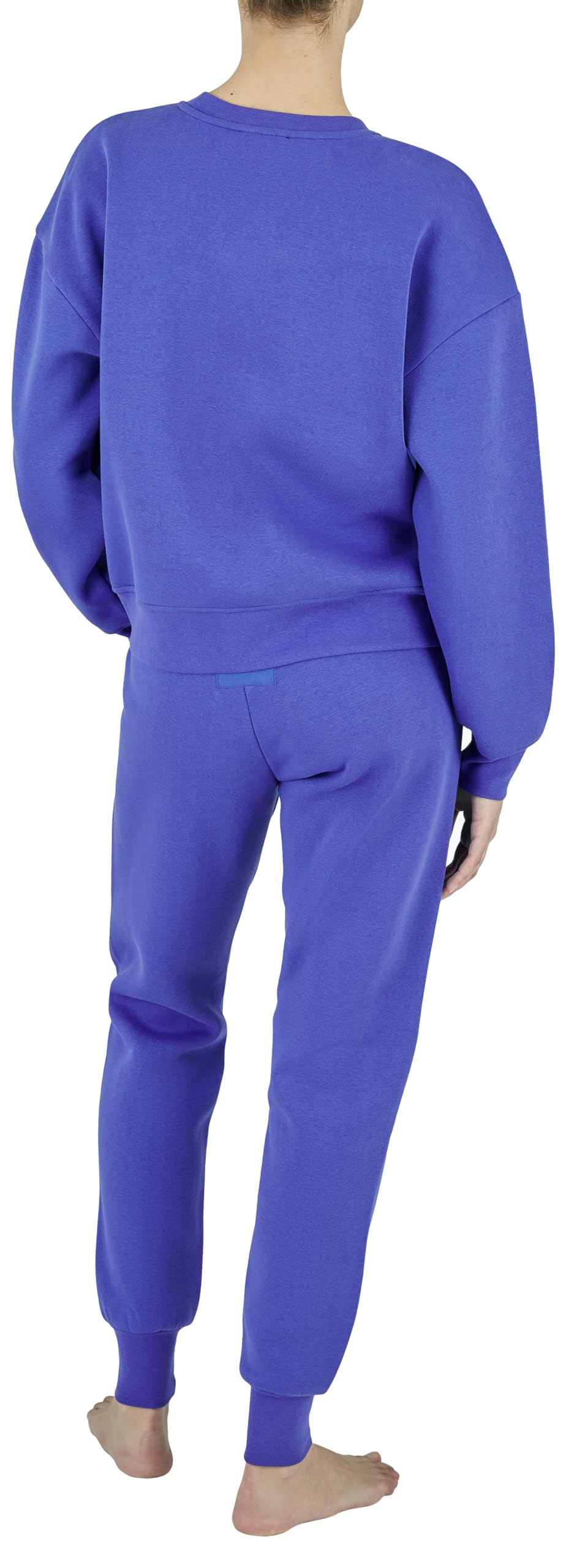 Emporio Armani Iconic Terry Loungewear Tracksuit Sweatshirt, Violet Blue, XL para Mujer