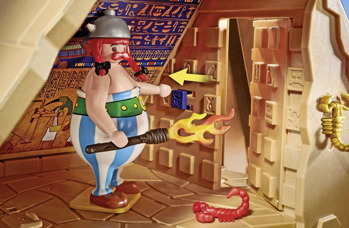 PLAYMOBIL Astérix: La Pirámide del Faraón, Obélix, Astérix, Panorámix, Numerobis, Tornavis, Ideafix, Juguetes para niños a Partir de 5 años [Exclusivo para Amazon]