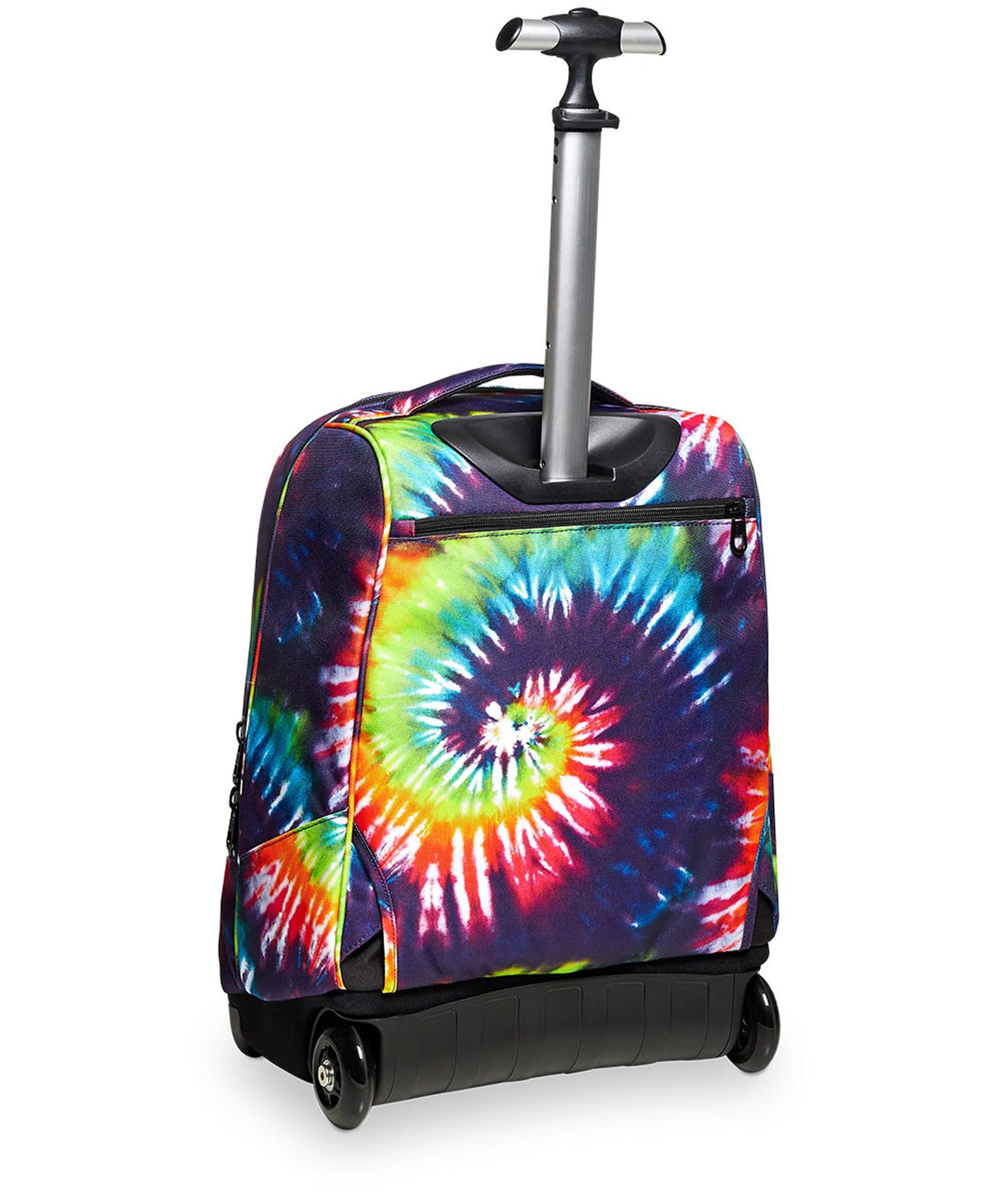 Invicta Mochila con ruedas, TIE&DYE, Bolsa con ruedas para libros, 2 en 1, Mochila+Trolley, Ecológica, para chicos&chicas Para la escuela, Deporte, Tiempo libre, Funda para portátil, estampado