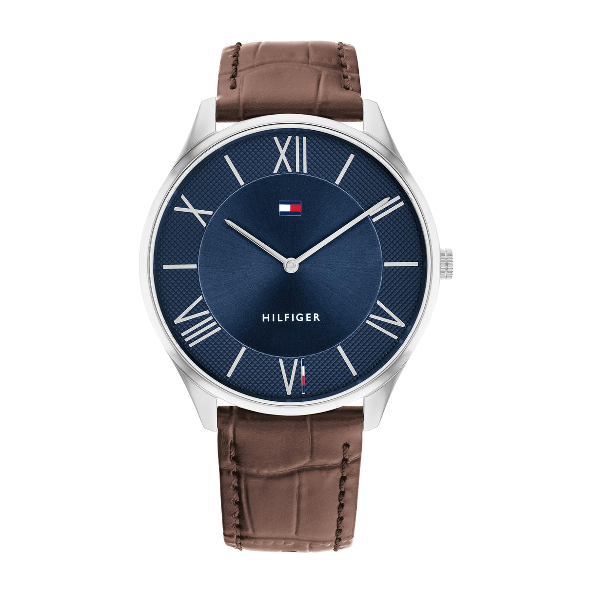 Tommy Hilfiger Reloj Analógico de Cuarzo para Hombre con Correa de Cuero Marrón - 1710536