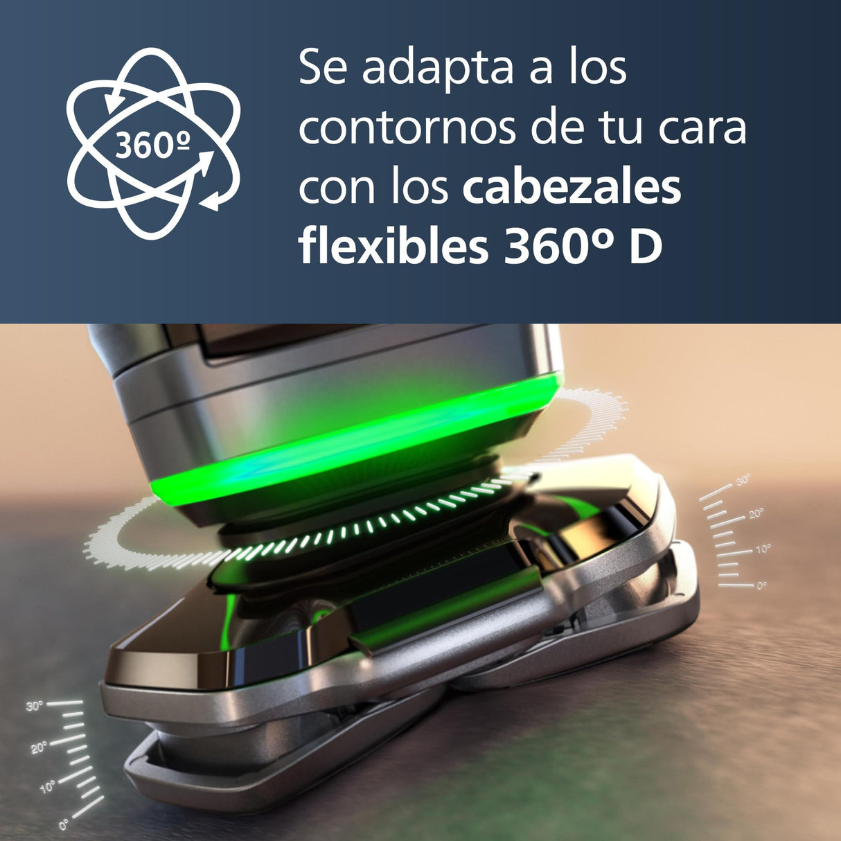 Philips Serie 9000 Afeitadora Eléctrica Hombre, Máquina de Afeitar Barba con Recortadora, 72 cuchillas, 60min de uso, En Seco y Húmedo, Recargable, Centro de Limpieza, Base Carga, S9974/55, Cromo