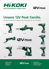 DH12DDW2Z Martillo perforador a batería 12 V Peak - Brushless - RFC - Maletín a