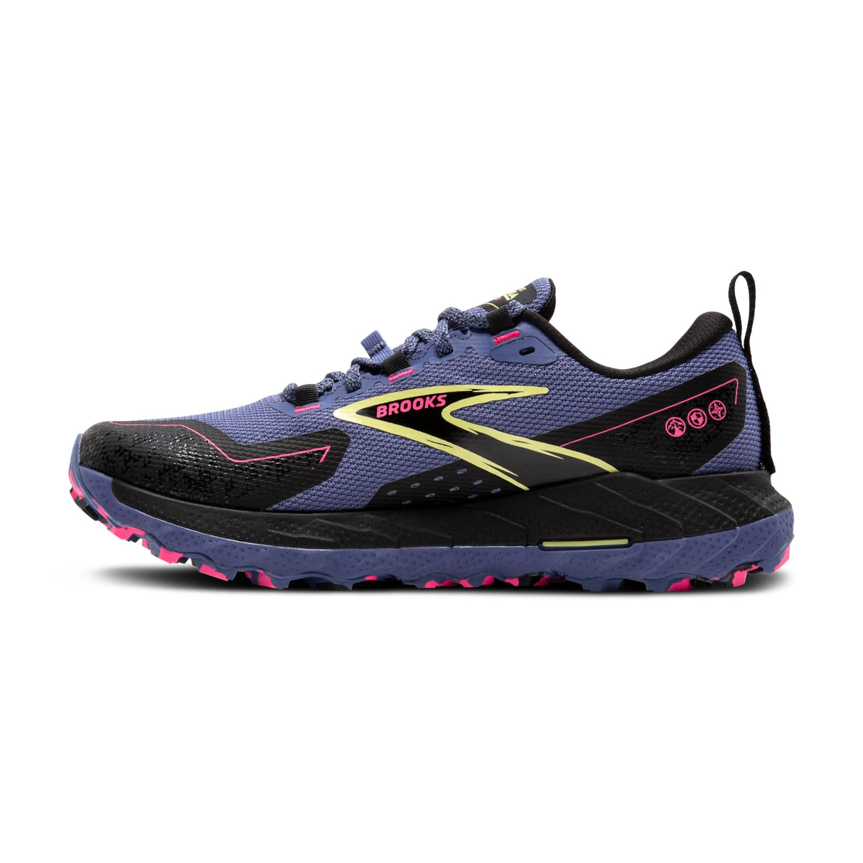 BROOKS Cascadia 18 GTX, Sneaker Mujer, Gris Azul/Negro/Rosa, 38 EU