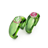 Swarovski Brazalete Dulcis, Conjunto (2), Talla octogonal, Pavé, Multicolor, Baño tono oro