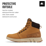Sorel Mac Hill Lite Mid Plus WP, Botas de invierno impermeables, Hombre, Cashew Blackened Brown, 42 EU