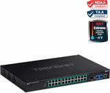 26 Port GIGABIT L2 Industrial PoE+ Mount Switch