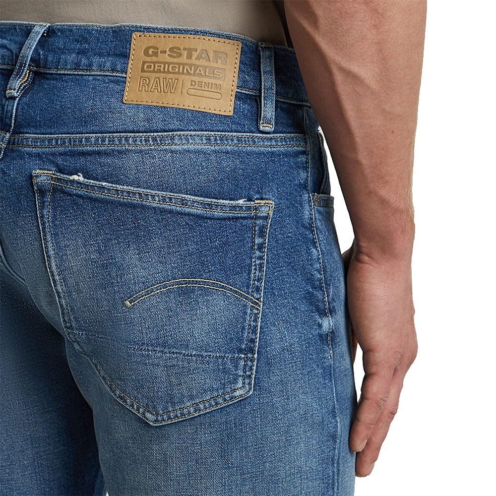G-STAR 3301 Slim Jeans Vaqueros, Azul (Vintage Sakarya 51001-e106-h703), 30W / 32L Hombre