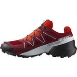 SALOMON Speedcross Gore-tex, Zapatillas de Trail Running Hombre, Red Dahlia White Black, 42 2/3 EU