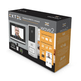 EXTEL 720321 - Videoportero conectado - inalámbrico, de largo alcance 350 metros - Wave 2, color negro