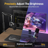 MAONO Micrófono dinámico para Juegos: micrófono dinámico USB XLR para computadora con Software-RGB para PC, Kit de micrófono para Gamer-Podcast, para Estudio de grabación de Streaming