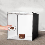 VEVOR Caja de Luz para Estudio Fotográfico 100x100 cm 5600K Caja de Fotos para Fotografía 210 Luces Led 5 Fondos Adaptador de Corriente Piezas de Esquina de Tela Suave CRI ≥95 para Fotografía
