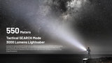 Nitecore EDC35-5000 lumens, USB-C, 6000 mAh battery, 550 m light range, battery indicator