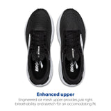 Brooks Adrenaline GTS 24 Zapatillas de Running para Mujer, con sujeción, Negro/Blanco, 8 Wide