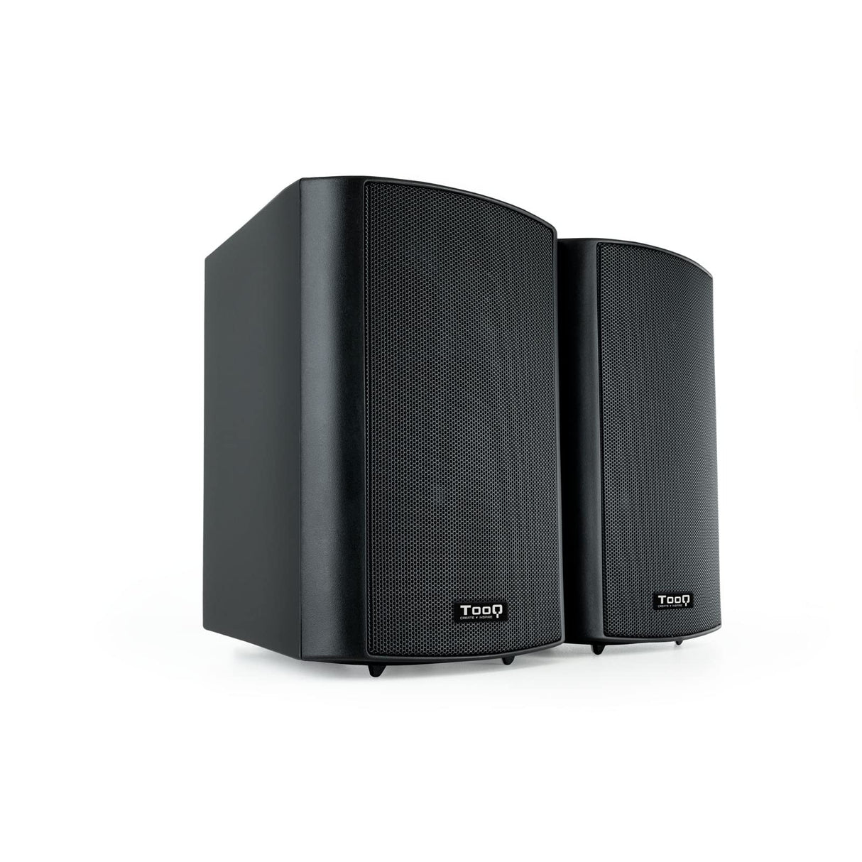 Altavoces TooQ autoamplificados de Pared de 30W TQOWS-01B en Color Negro. Diseño Elegante y Potente Sonido Ideal para Cualquier Espacio hogar o Negocio.