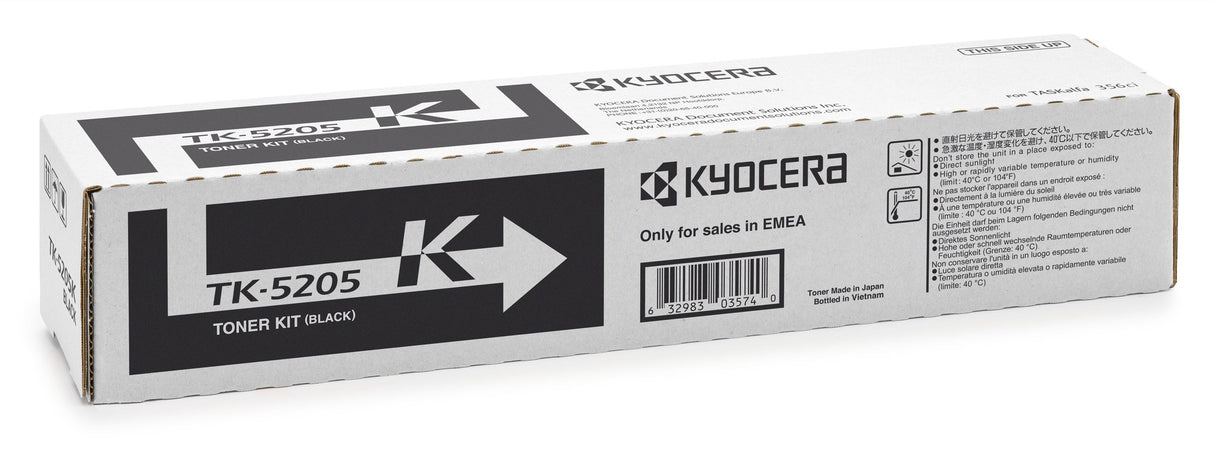Kyocera TK-5205K Cartucho de tóner Negro 1T02R50NL0 para TASKalfa 356ci