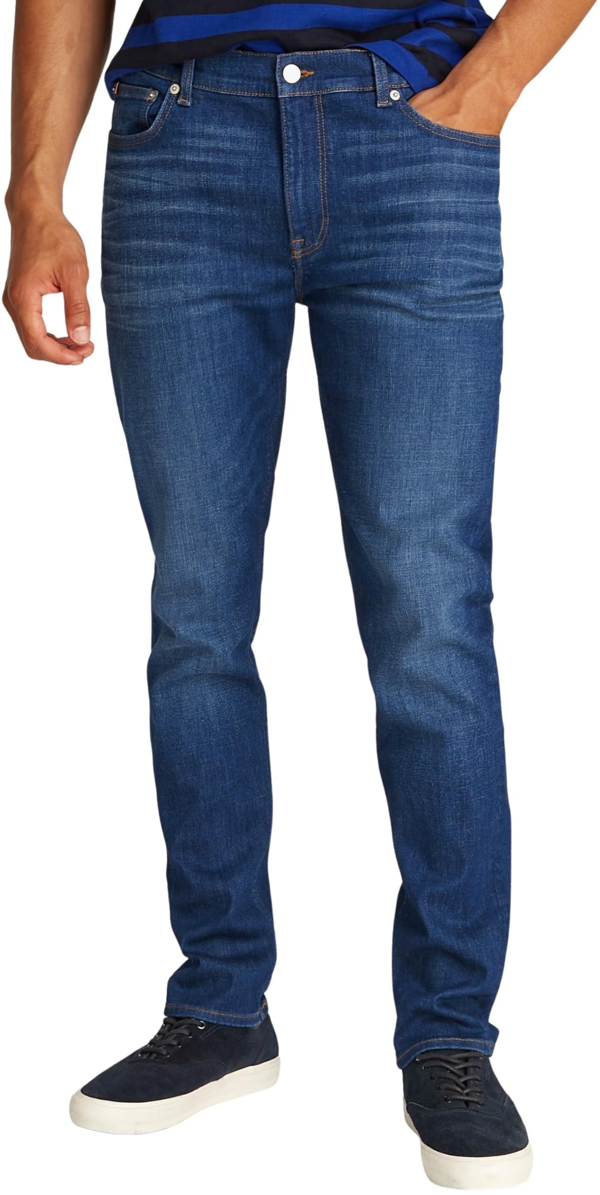 Tommy Hilfiger Vaqueros Hombre Bleecker Flex Mohave Indigo Slim Fit, Azul (Mohave Indigo), 32W/38L