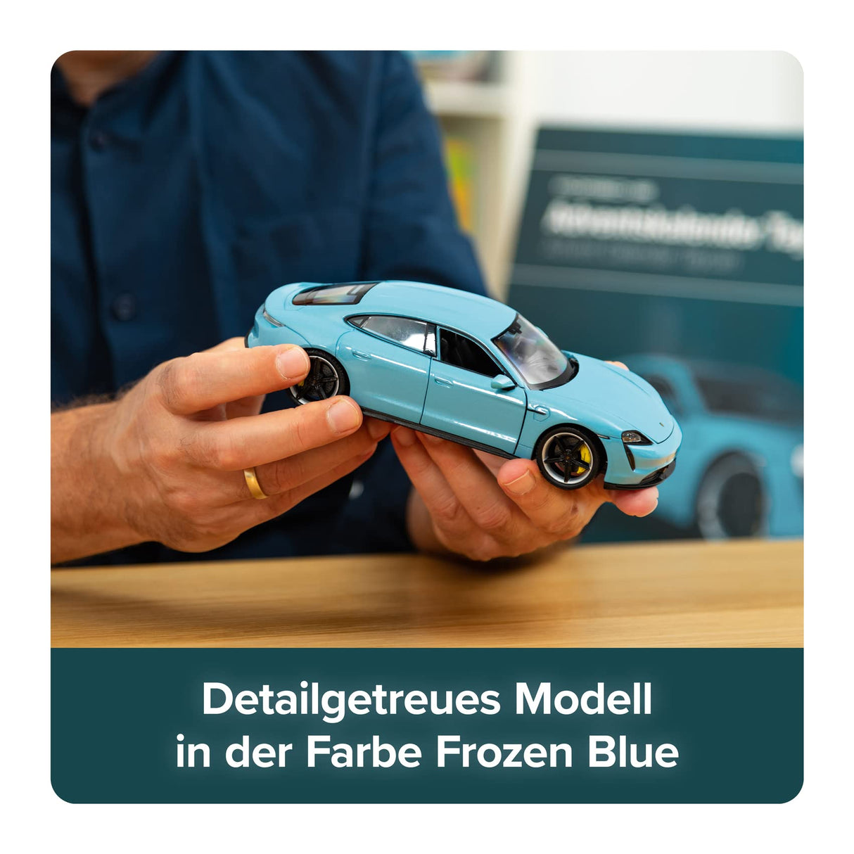 Franzis- Porsche Taycan Calendario de Adviento, Color Azul Frozen, Multicolor, Small (67203)