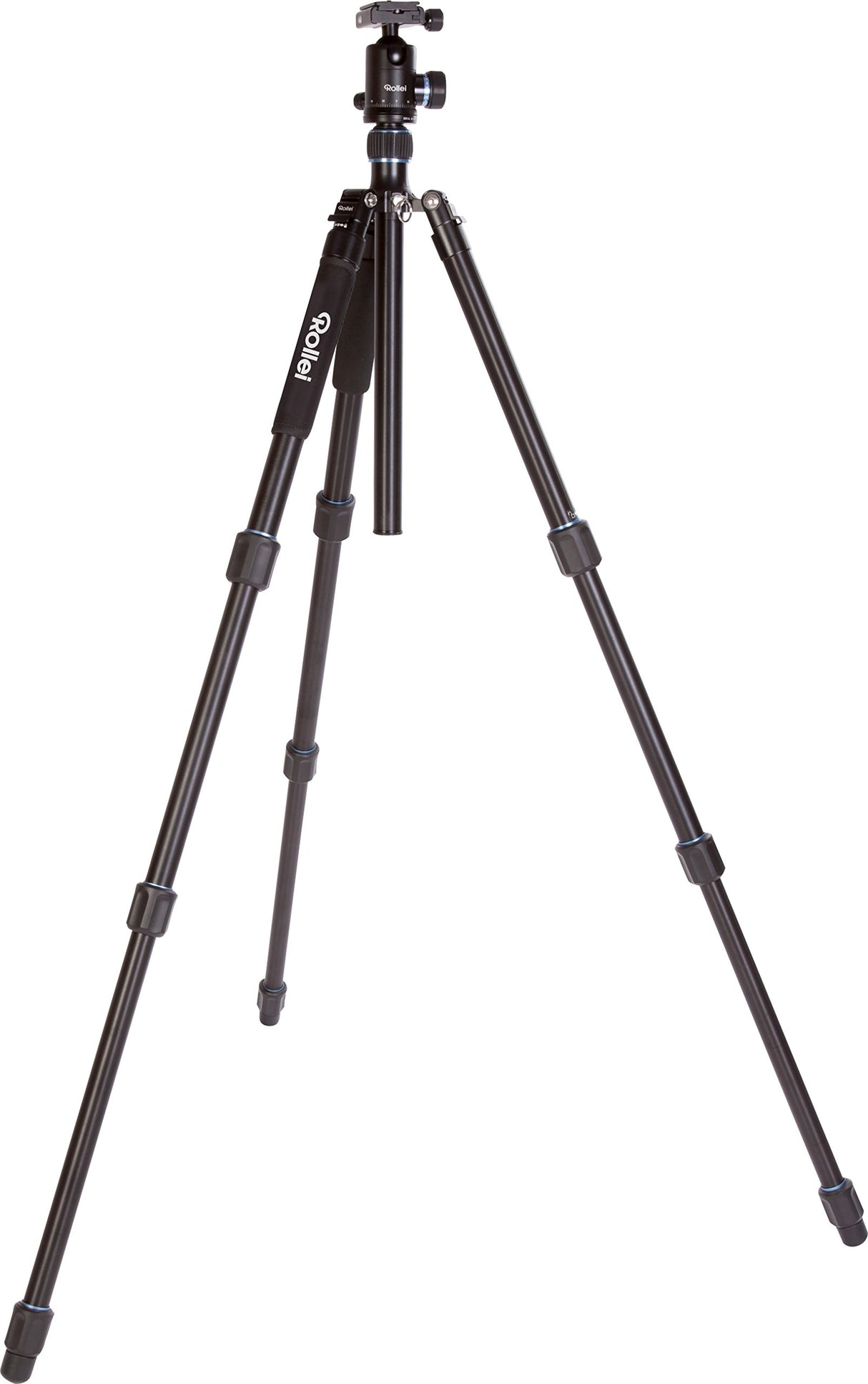 Rollei C6i - Trípode para cámara con cabezal de trípode y funda - aluminio - Compatible con Arca Swiss, negro