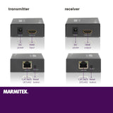 HDMI Extender LAN - Marmitek MegaView 90 - Cable o red CAT 5e / 6 (IP/LAN) - 1080p - 120m - Receptores adicionales posibles - Extensor HDMI a través de la red existente - Plug & Play