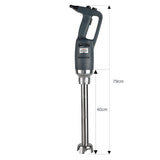 LACOR Brisk Batidora de mano, Trituradora Profesional, Brazos intercambiables, Velocidad variable 4.000-16.000 r.p.m, Mango ergonómico, Potencia: 500W, 40 cm, 500 W, Acero inoxidable