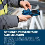 Medidor de humedad GMM 1-15 de Bosch Professional sin clavijas (no invasivo, mide 37 tipos de madera y 10 materiales de construcción, clasificación IP65, 2 pilas AA, bolsa)