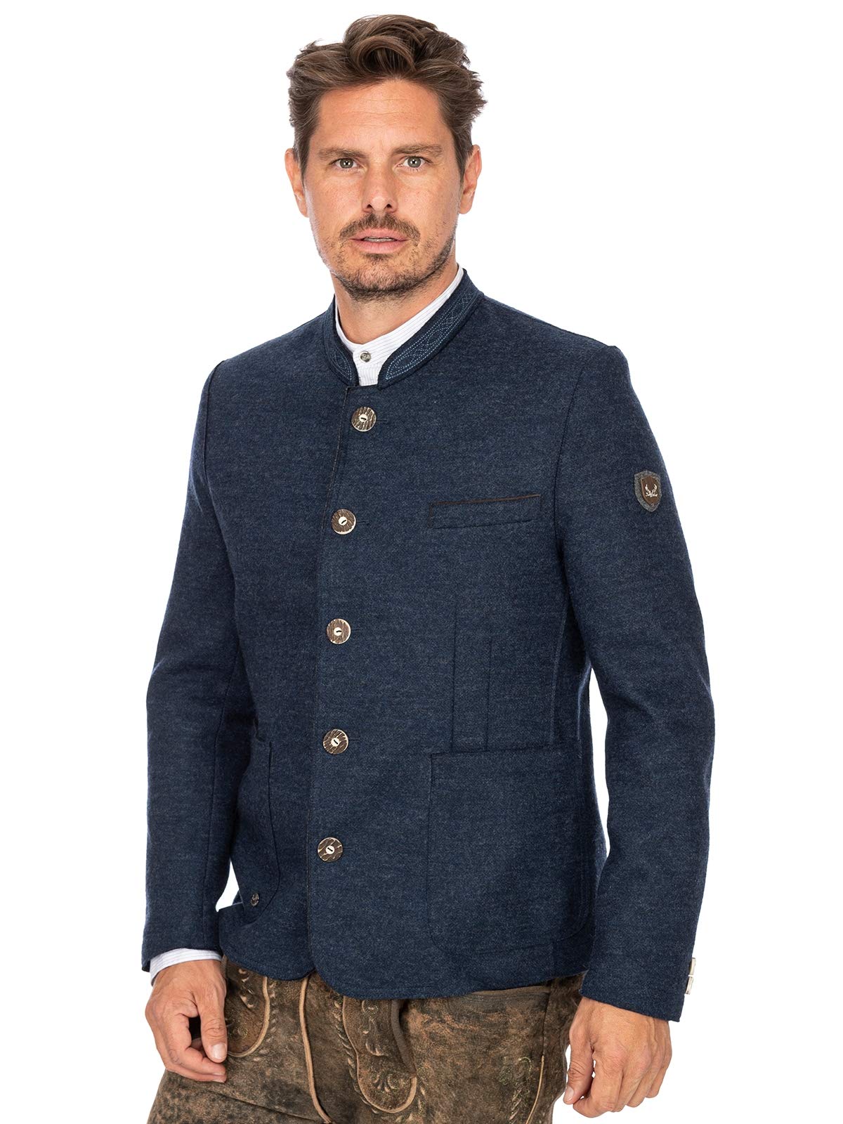 Stockerpoint Jacke Wolfgang2 Trachtenjacken, Azul (Dunkelblau Dunkelblau), XX-Large (Talla del Fabricante: 56) para Hombre