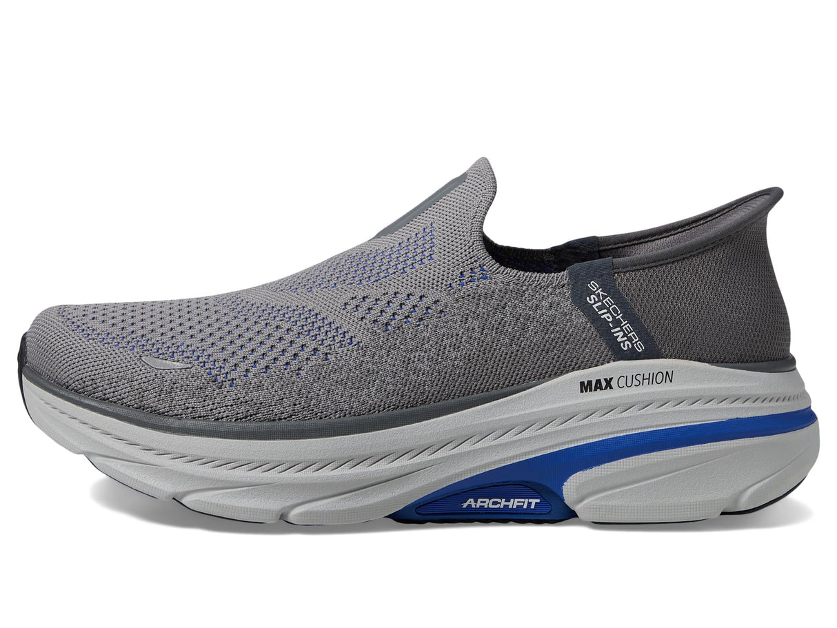 Skechers Zapatillas sin Cordones para Hombre MAX Cushioning Arch Fit FORTUITOUS 2.0, Gris Oscuro, 45.5 EU