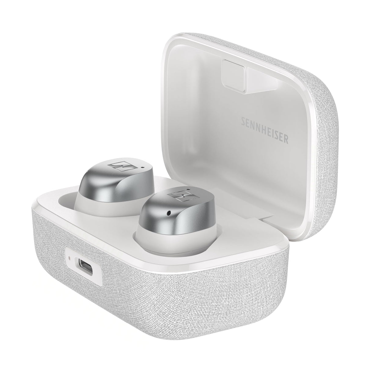 Sennheiser Consumer Audio MOMENTUM True Wireless 4 - Auriculares inteligentes con Bluetooth 5.4, sonido nítido, diseño cómodo, duración de la batería de 30 horas, ANC adaptativo, LE y Auracast, blanco