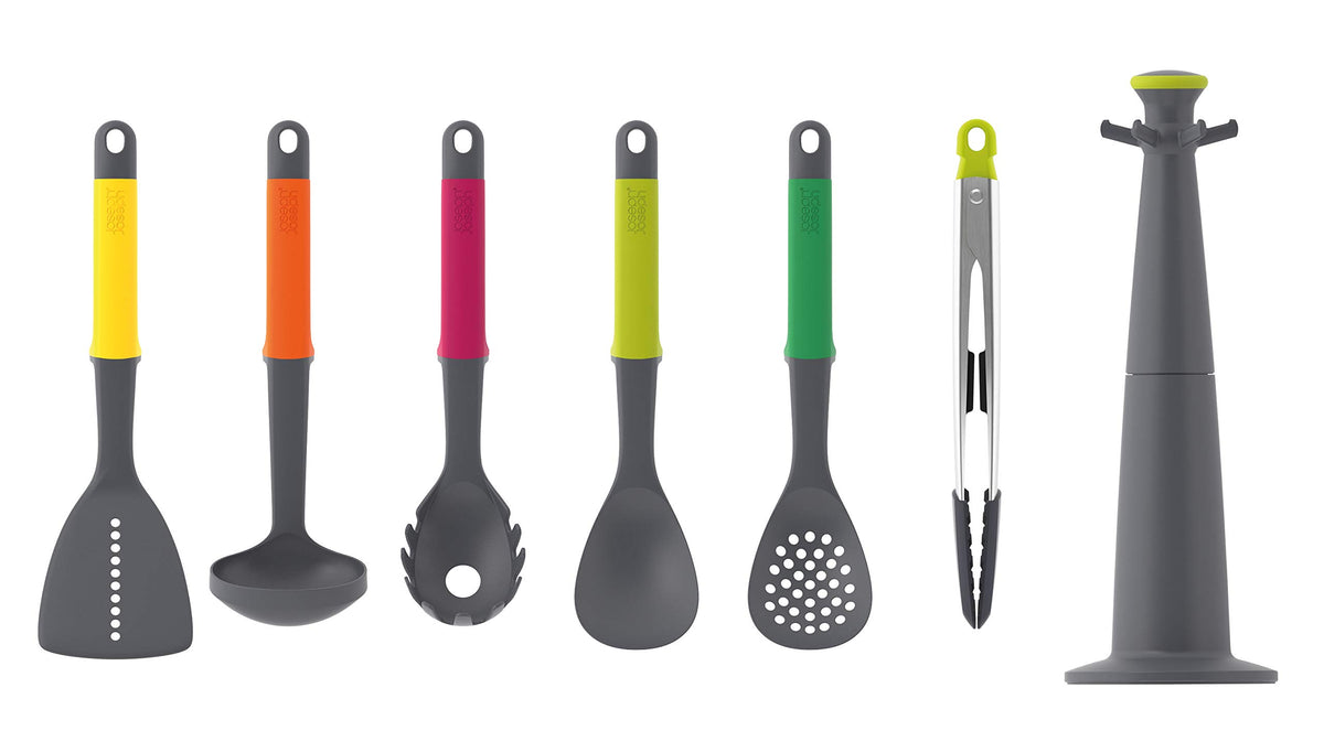Joseph Joseph 98991 Set de Carrusel Elevador y 6 Utensilios de Cocina - Multicolor, One Size