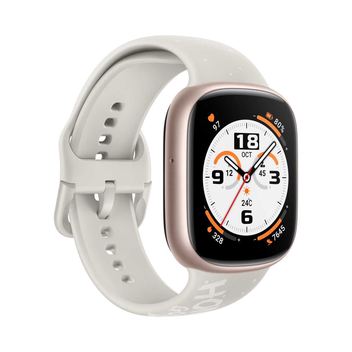 HONOR Watch 4 Smartwatch, Bluetooth Call, 1.75" AMOLED 60Hz Display, Silicone Strap for Men, 97 Workout Modes, 5ATM Waterproof, Heart Rate and Sleep Monitor, 14-Day Battery Longetivity