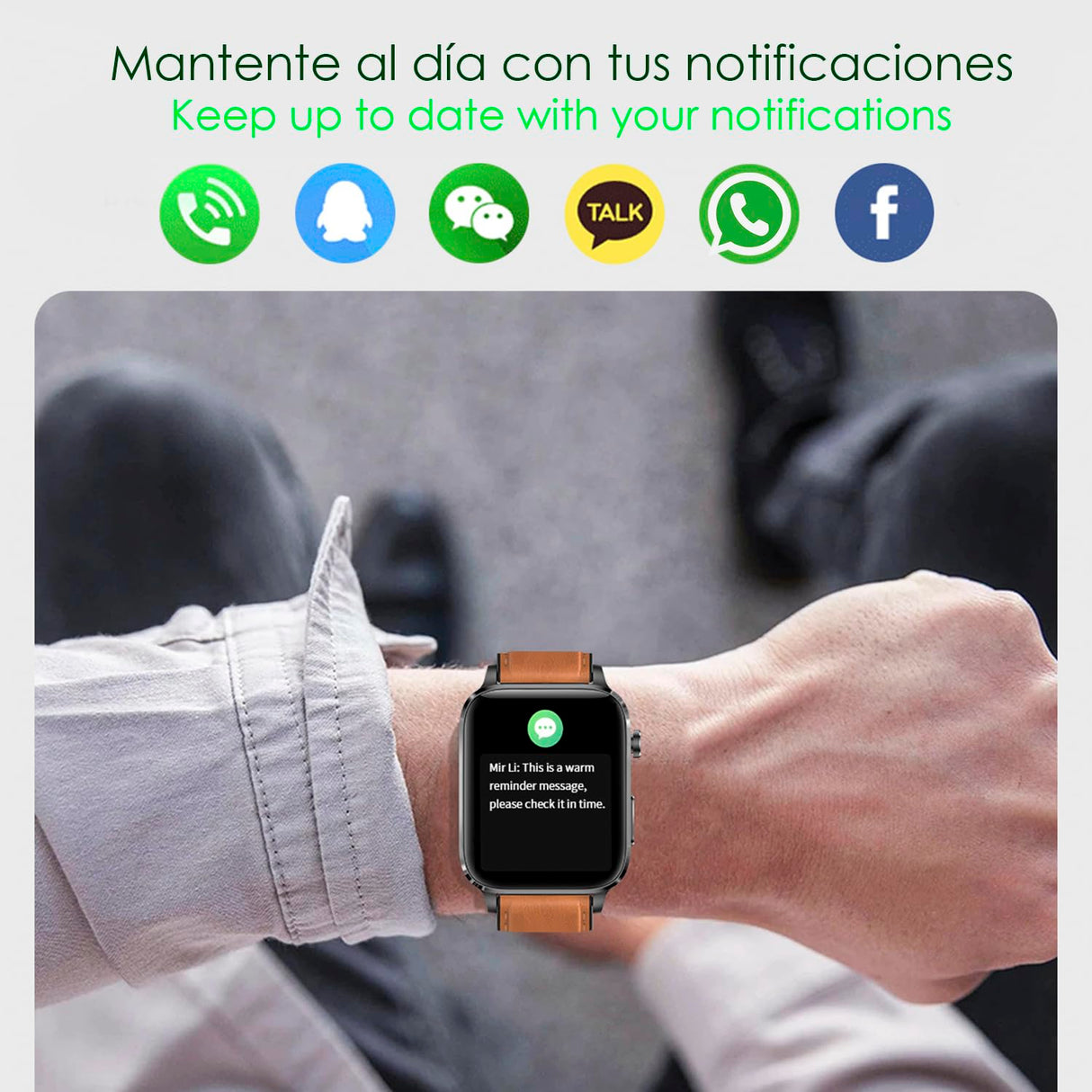DAM Smartwatch F100 con Terapia de Salud con láser de Doble sonda. Monitor de O2, tensión y termómetro. Varios Modos Deportivos. 3,7x1,1x4,2 Cm. Color: Negro