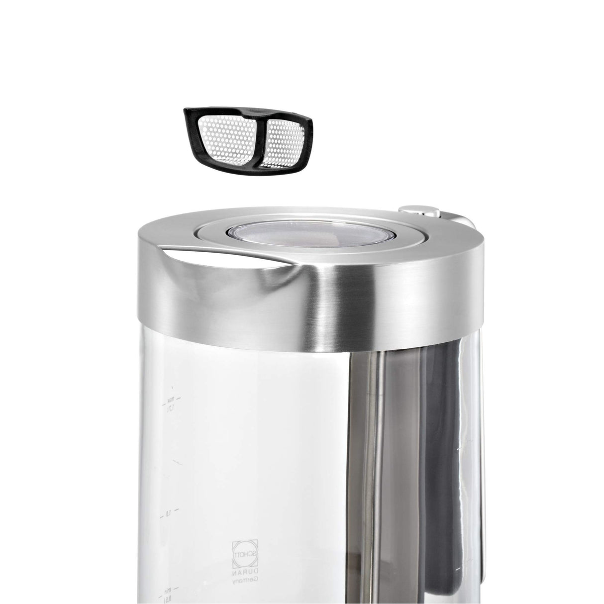 WMF Lono - Hervidor, 3000 W, 1.7 litros, Acero Inoxidable, Plateado/Transparente