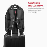 SwissGear Travel Tech Elite Scansmart Laptop Backpack Mochila para portátil, Gris Jaspeado, L para Hombre