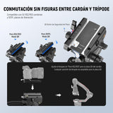 NEEWER LL34 - Trípode de vídeo para cámara de 78 pulgadas, cierre rápido con cabezal de líquido amortiguador, robusto trípode de fibra de carbono con placa QR de modo dual compatible con DJI