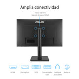ASUS VA27DQFS Monitor profesional de 27 Pulgadas, IPS, Full HD, sin marco, 100 Hz, Adaptive-Sync, MPRT de 1 ms, HDMI, DisplayPort, VGA, luz azul baja, antiparpadeo, diseño ergonómico, montaje en pared